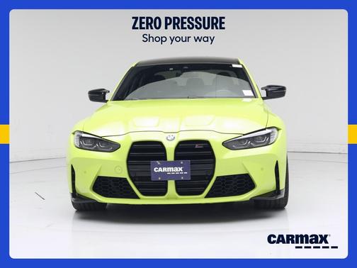 Yellow 2021 BMW M3 Competition
