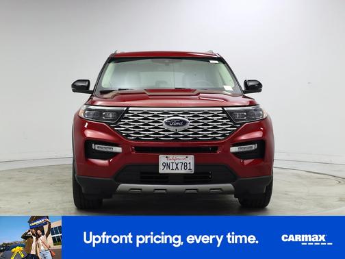 Red 2020 Ford Explorer Platinum