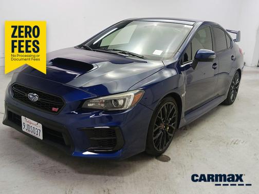 Blue 2020 Subaru WRX STI