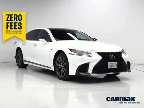 White 2018 Lexus LS 500 F-Sport
