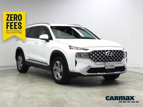 White 2022 Hyundai SANTA FE SEL