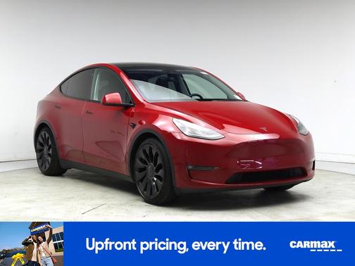 Red 2022 Tesla Model Y Performance