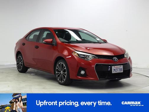 Red 2015 Toyota Corolla S Plus