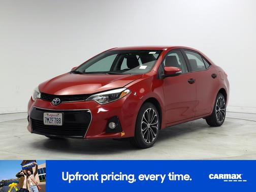 Red 2015 Toyota Corolla S Plus