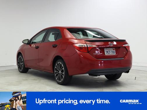 Red 2015 Toyota Corolla S Plus