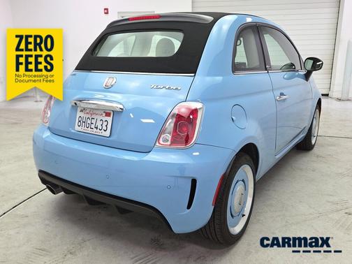 Blue 2018 FIAT 500C Lounge