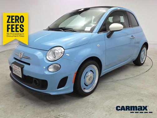 Blue 2018 FIAT 500C Lounge