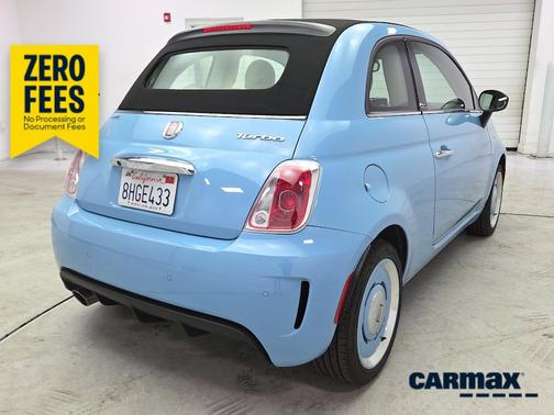 Blue 2018 FIAT 500C Lounge
