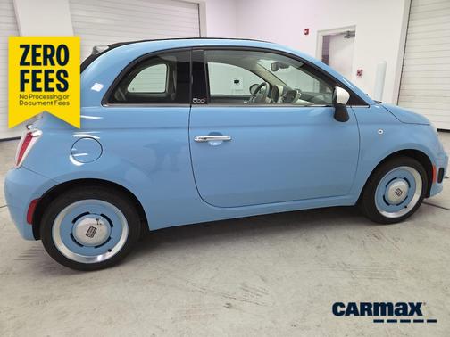 Blue 2018 FIAT 500C Lounge