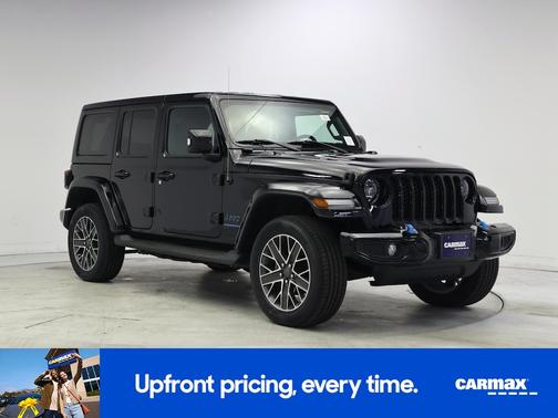 Black 2023 Jeep Wrangler 4xe Unlimited Sahara High Altitude