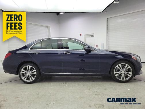 Blue 2017 Mercedes-Benz C-Class