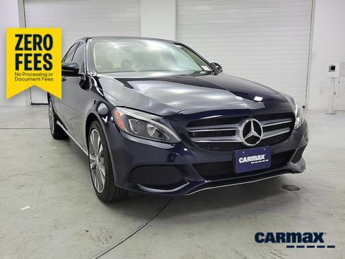 Blue 2017 Mercedes-Benz C-Class