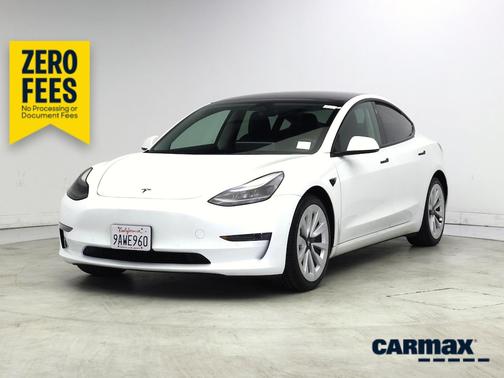 White 2022 Tesla Model 3 Long Range