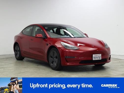Red 2023 Tesla Model 3