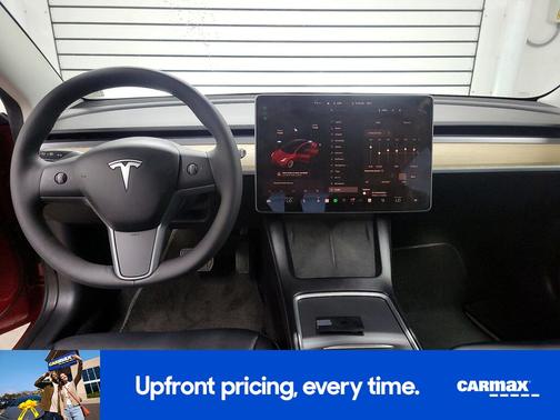 Red 2022 Tesla Model 3 Long Range