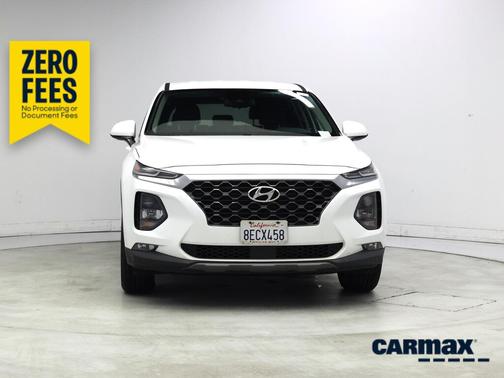 White 2020 Hyundai SANTA FE SEL