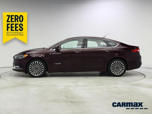 Burgundy 2017 Ford Fusion Hybrid SE
