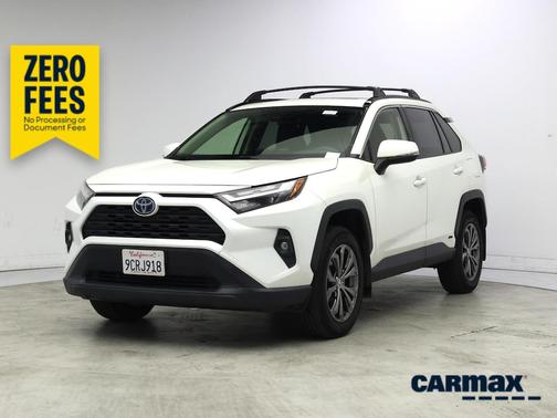 White 2022 Toyota RAV4 Hybrid XLE Premium