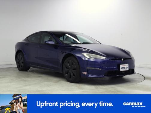 Blue 2022 Tesla Model S Plaid