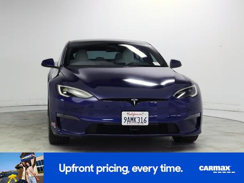 Blue 2022 Tesla Model S Plaid