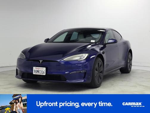 Blue 2022 Tesla Model S Plaid