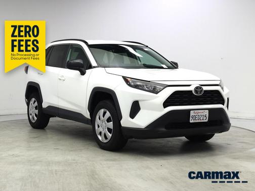 White 2021 Toyota RAV4 LE