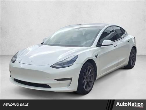 Pearl White Multi-Coat 2021 Tesla Model 3 Long Range
