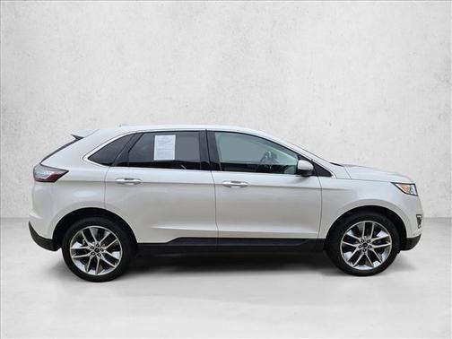 White Platinum Metal 2017 Ford Edge Titanium