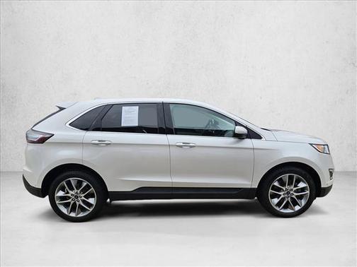 White Platinum Metal 2017 Ford Edge Titanium