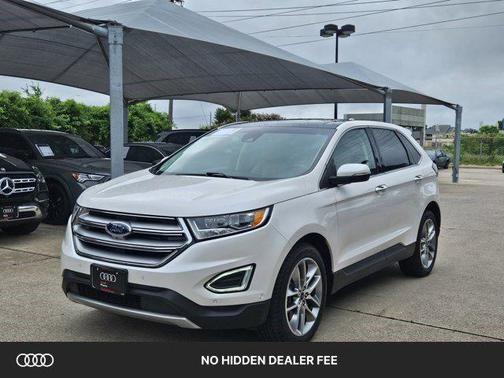White Platinum Metal 2017 Ford Edge Titanium