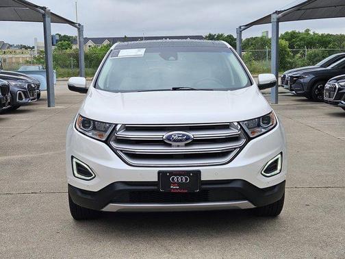 White Platinum Metal 2017 Ford Edge Titanium