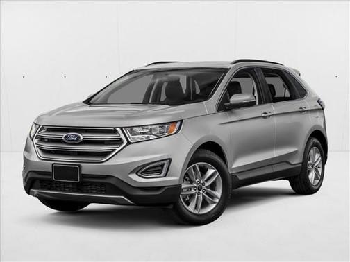 White Platinum Metal 2017 Ford Edge Titanium
