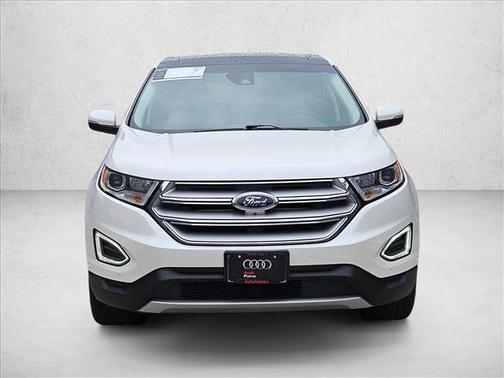 White Platinum Metal 2017 Ford Edge Titanium