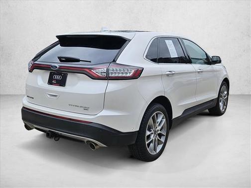 White Platinum Metal 2017 Ford Edge Titanium