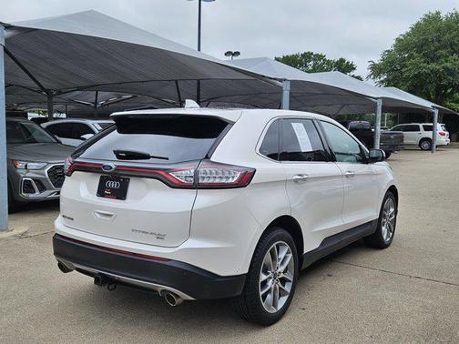 White Platinum Metal 2017 Ford Edge Titanium