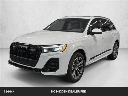 Glacier White Metallic 2025 Audi Q7 45 Premium Plus