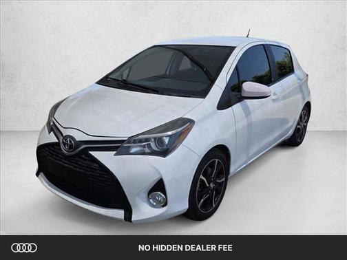 Super White 2015 Toyota Yaris L