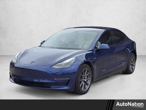 Deep Blue Metallic 2021 Tesla Model 3 Standard Range Plus