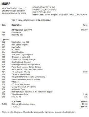 2025 Mercedes-Benz GLC 300 Base