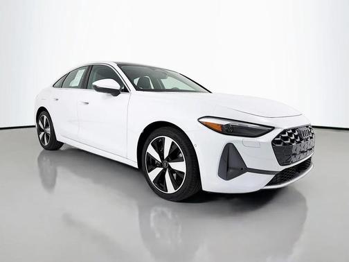 Glacier White Metallic 2025 Audi A5 Premium TFSI quattro S tronic