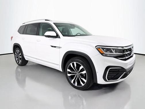 Opal White Pearl 2023 Volkswagen Atlas 3.6L SEL Premium