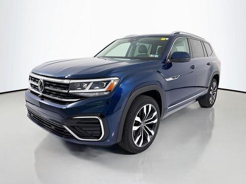 Tourmaline Blue Metallic 2022 Volkswagen Atlas 3.6L SEL Premium