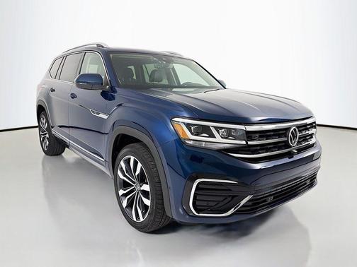 Tourmaline Blue Metallic 2022 Volkswagen Atlas 3.6L SEL Premium
