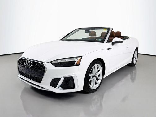 Arkona White/Black Roof 2024 Audi A5 45 S line Premium Plus