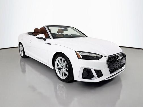 Arkona White/Black Roof 2024 Audi A5 45 S line Premium Plus