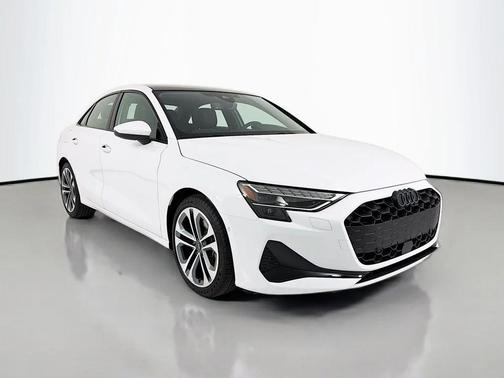 Glacier White Metallic 2025 Audi A3 Premium