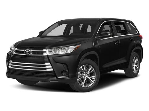 Midnight Black Metallic 2018 Toyota Highlander LE Plus