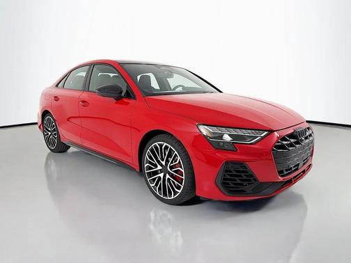 progressive red metallic 2026 Audi S3 TFSI quattro S tronic