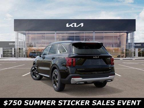 Aurora Black Pearl 2026 Kia Sorento Hybrid EX