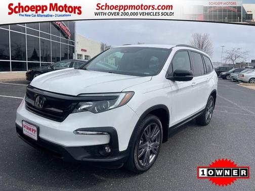 Platinum White Pearl 2022 Honda Pilot AWD Sport